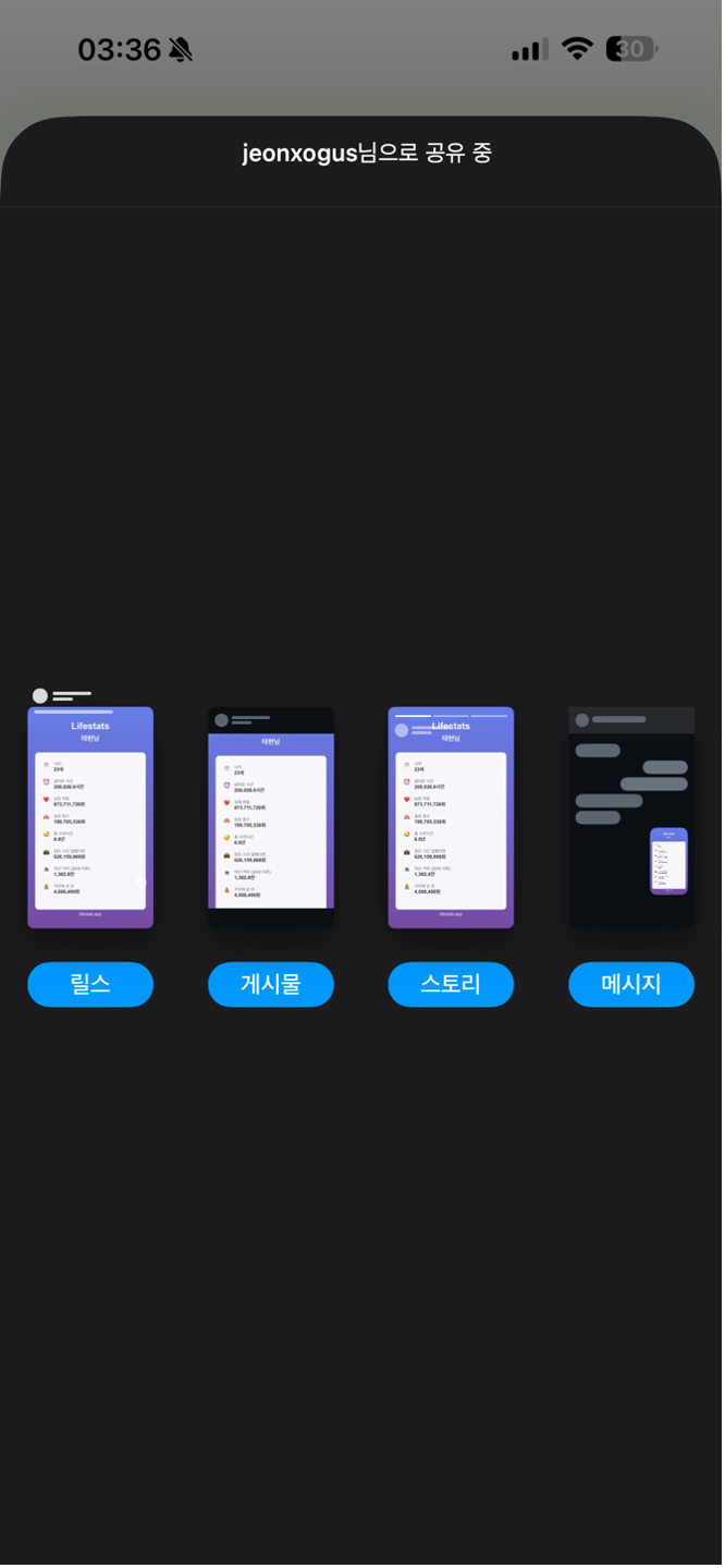 LifeStats 화면 5